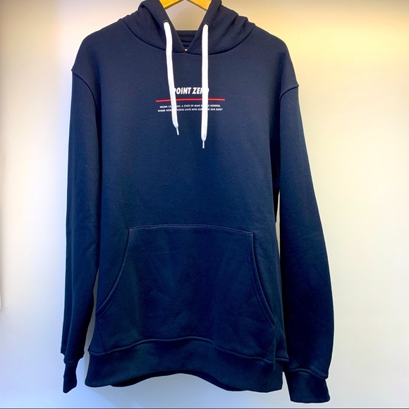 Point Zero Other - Men’s Point Zero Organic Cotton Pullover Hoodie NEW